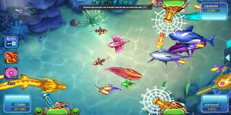 Chỉ 3 bước đơn giản là game thủ có thể tham gia bắn cá miễn phí 
