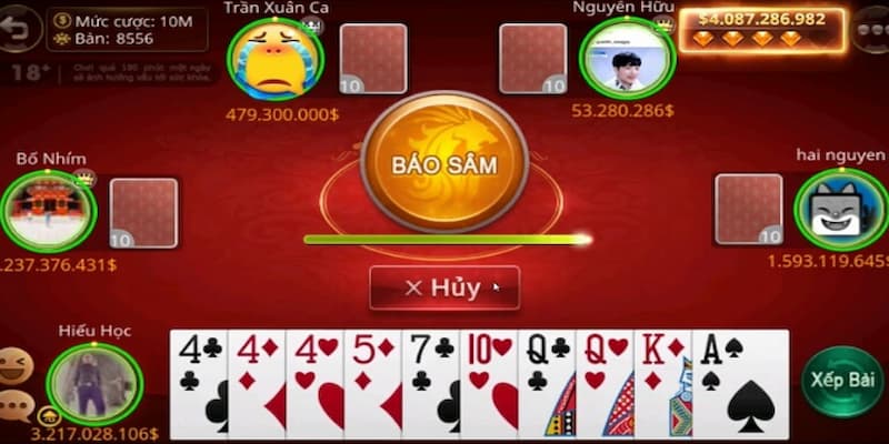Ứng dụng đánh bài online của cổng game 789bet có nhiều tính năng